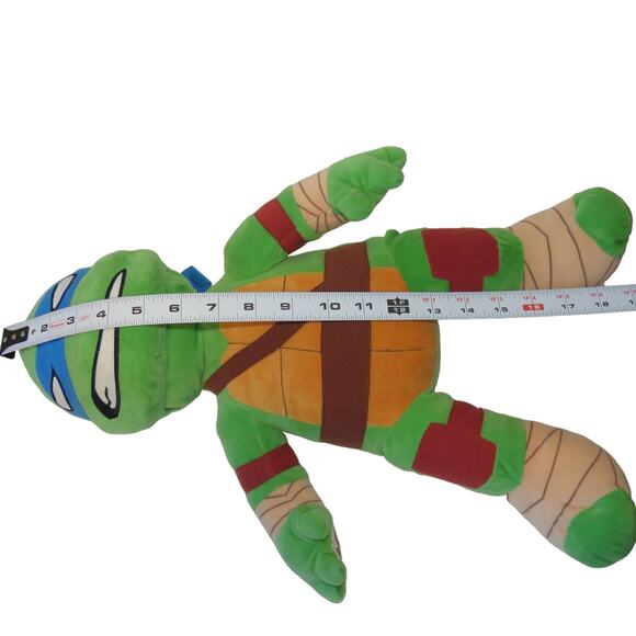 Build-A-Bear Ninja Turtle Plush Blue Mask 18" Stuffed Toy Reversible Face - Picture 16 of 16